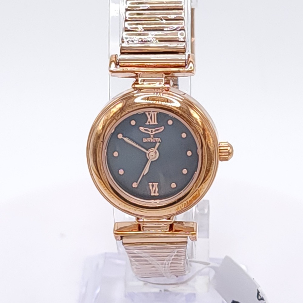 Invicta Specialty I 69079 Women's Watch Rose Gold Black Dial 22mm Quartz New